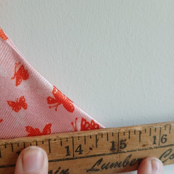 Urban Outfitters Mini Dress Size Small Petite Pink With Orange Butterfly Print - Picture 10 of 11